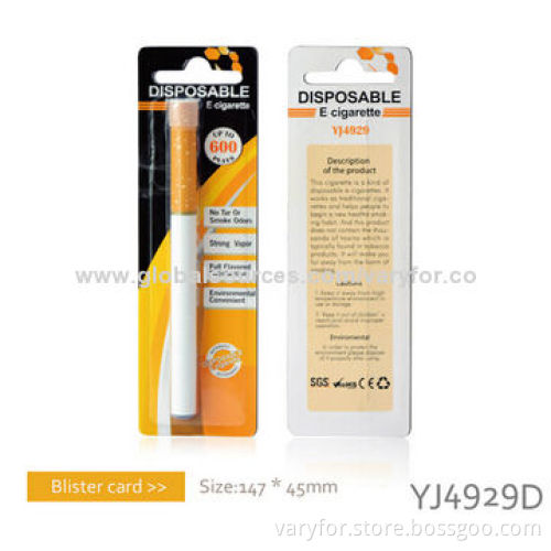 China disposable e cig YJ4929D upto 600puffs